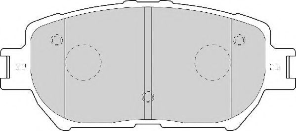 Комплект тормозных колодок, дисковый тормоз NECTO FD7065A