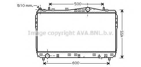 Радиатор, охлаждение двигателя AVA QUALITY COOLING DW2073