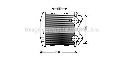 Интеркулер AVA QUALITY COOLING MC4003