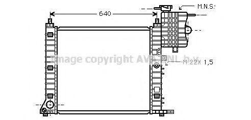 Радиатор, охлаждение двигателя AVA QUALITY COOLING MS2213