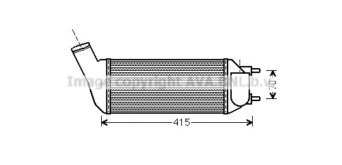 Интеркулер AVA QUALITY COOLING PEA4341