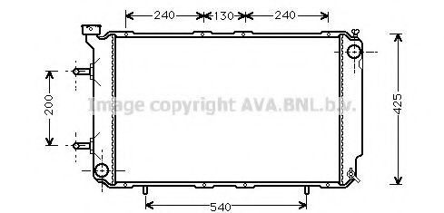 Радиатор, охлаждение двигателя AVA QUALITY COOLING SU2032