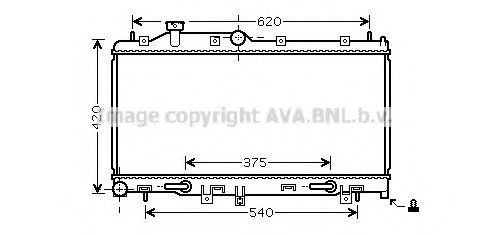 Радиатор, охлаждение двигателя AVA QUALITY COOLING SU2066