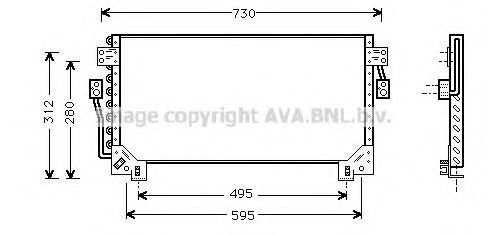 Конденсатор, кондиционер AVA QUALITY COOLING TO5228