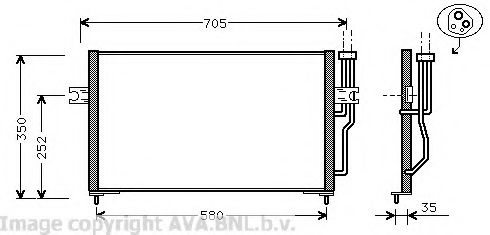 Конденсатор, кондиционер AVA QUALITY COOLING VO5086