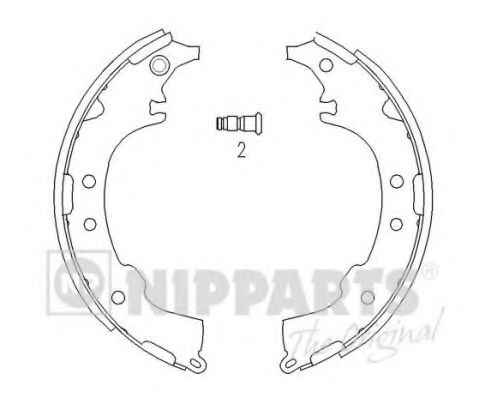 Комплект тормозных колодок NIPPARTS J3502068