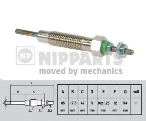 Свеча накаливания NIPPARTS J5715004