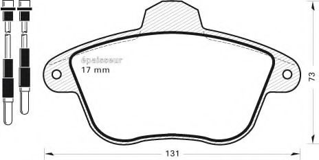 Комплект тормозных колодок, дисковый тормоз SACHS 373