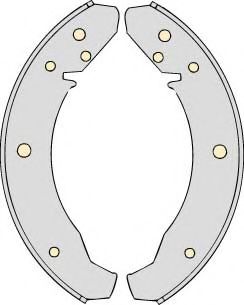 Комплект тормозных колодок MGA M547