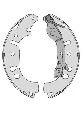 Комплект тормозов, барабанный тормозной механизм MGA PM852841