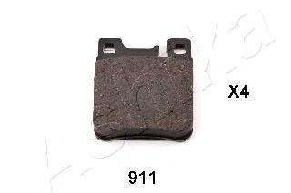 Комплект тормозных колодок, дисковый тормоз ASHIKA 51-09-911