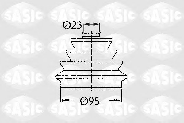 Комплект пылника, приводной вал SASIC 2003414