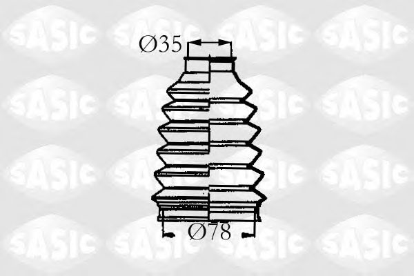 Комплект пылника, приводной вал SASIC 4003457