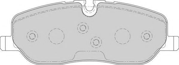 Комплект тормозных колодок, дисковый тормоз DURON DBP201615