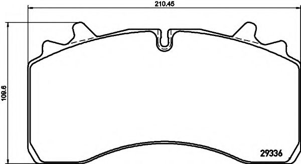 Комплект тормозных колодок, дисковый тормоз DON CVP096K
