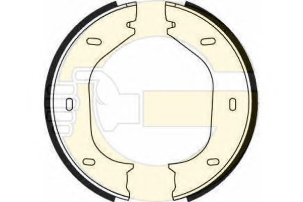 Комплект тормозных колодок, стояночная тормозная система GIRLING 5182192