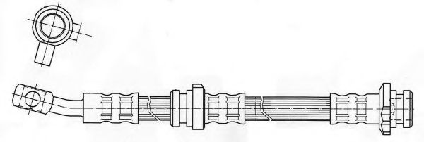 Тормозной шланг KAWE 511984