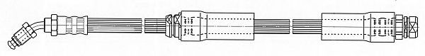 Тормозной шланг KAWE 512534