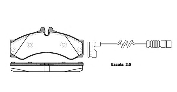 Комплект тормозных колодок, дисковый тормоз KAWE 0614 12