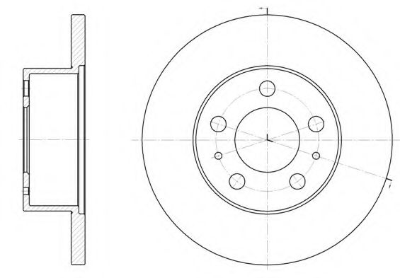 Тормозной диск KAWE 6233 00