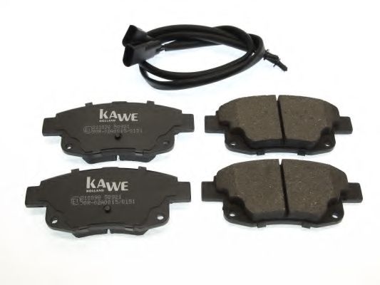 Комплект тормозных колодок, дисковый тормоз KAWE 810098