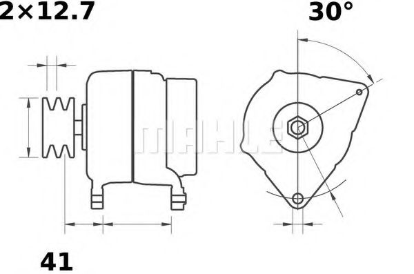 Генератор MAHLE ORIGINAL MG 472