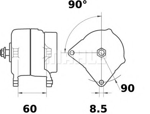 Генератор MAHLE ORIGINAL MG 364