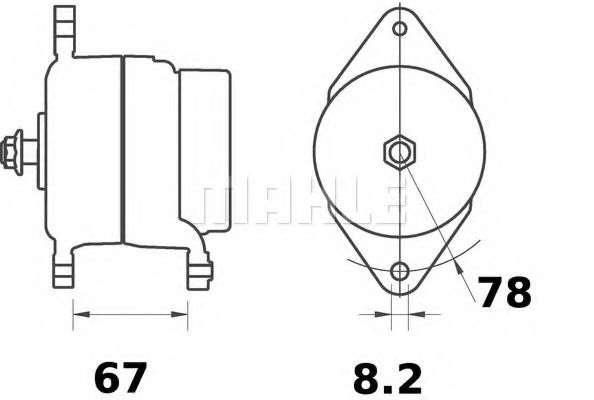 Генератор MAHLE ORIGINAL MG 75