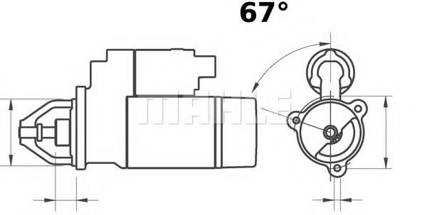 Стартер MAHLE ORIGINAL IS0436