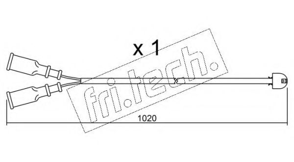 Сигнализатор, износ тормозных колодок fri.tech. SU.089