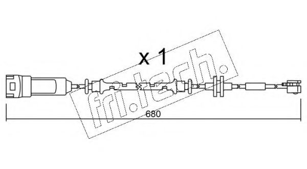 Сигнализатор, износ тормозных колодок fri.tech. SU.145
