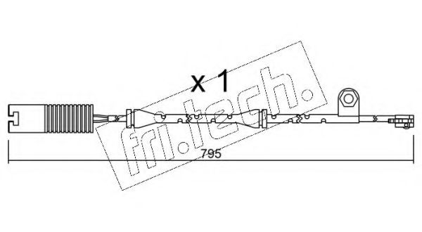 Сигнализатор, износ тормозных колодок fri.tech. SU.152
