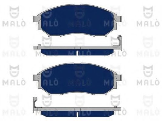 Комплект тормозных колодок, дисковый тормоз MALÒ 1050111