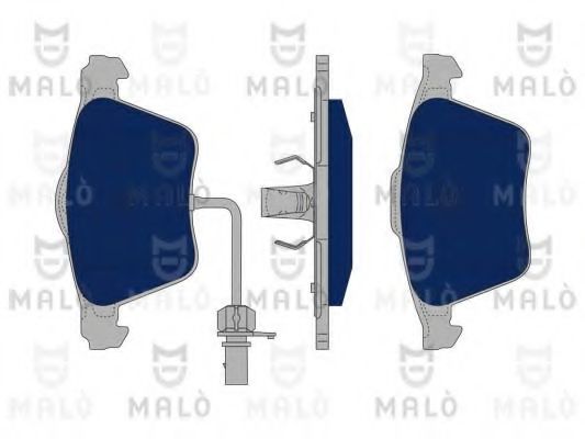 Комплект тормозных колодок, дисковый тормоз MALÒ 1050210