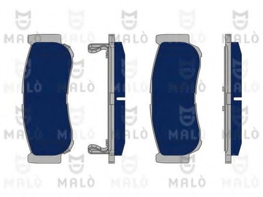 Комплект тормозных колодок, дисковый тормоз MALÒ 1050265