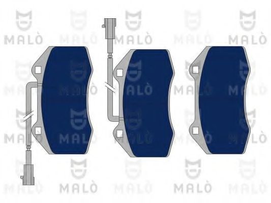Комплект тормозных колодок, дисковый тормоз MALÒ 1050920