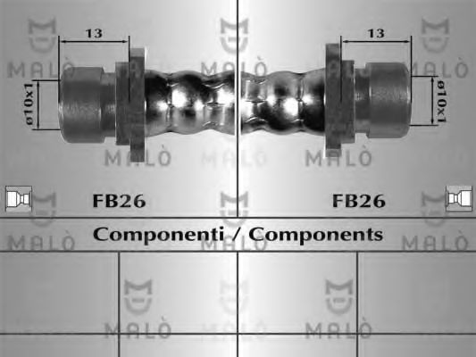 Тормозной шланг MALÒ 80978