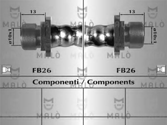 Тормозной шланг MALÒ 80979