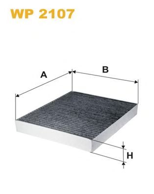 Фильтр, воздух во внутренном пространстве WIX FILTERS WP2107