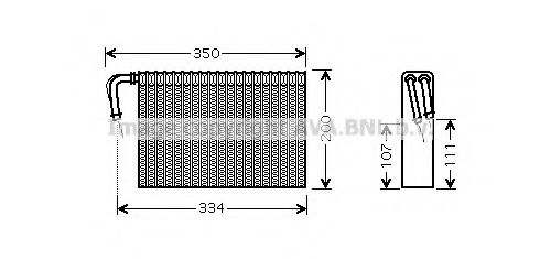 Испаритель, кондиционер PRASCO BWV305