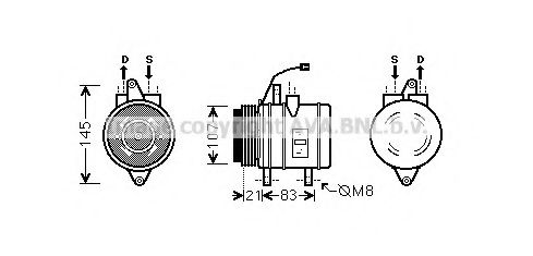 Компрессор, кондиционер PRASCO DWK098