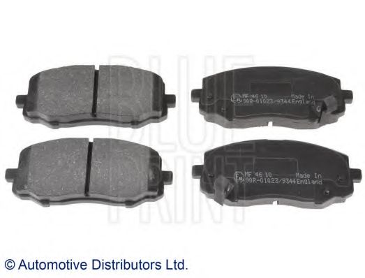 Комплект тормозных колодок, дисковый тормоз BLUE PRINT ADG042112