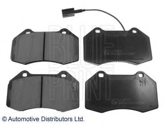 Комплект тормозных колодок, дисковый тормоз BLUE PRINT ADL144208
