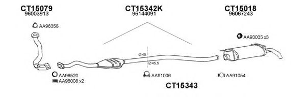 Система выпуска ОГ VENEPORTE 150011