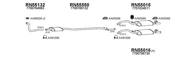 Система выпуска ОГ VENEPORTE 550020