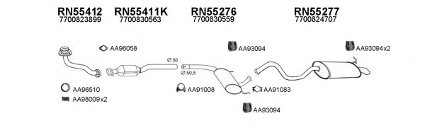 Система выпуска ОГ VENEPORTE 550245