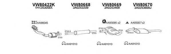 Система выпуска ОГ VENEPORTE 800446