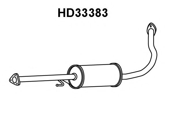 Средний глушитель выхлопных газов VENEPORTE HD33383