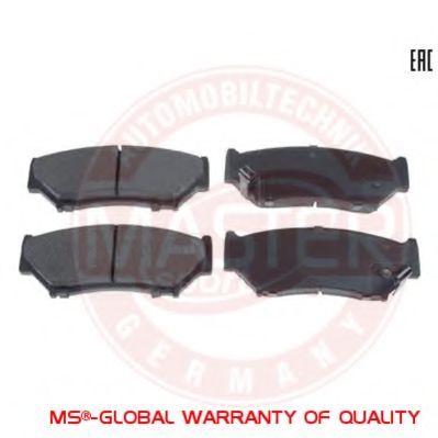Комплект тормозных колодок, дисковый тормоз MASTER-SPORT 13046058642N-SET-MS