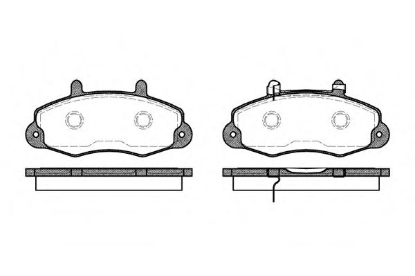 Комплект тормозных колодок, дисковый тормоз WOKING P2913.02